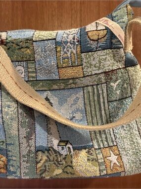 Paul Breut Tapestry Lighthouse Handbag Shoulder Bag Nautical Beach Coastal